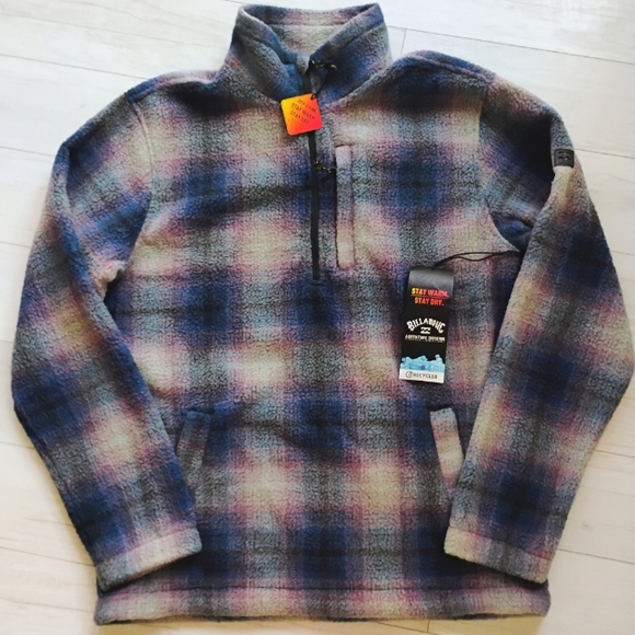 BILLABONG NEW Boundary Mock Neck Fleece Jacket - Picture 1 of 13
